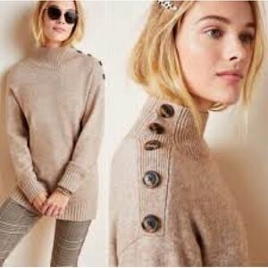 XS Margarita Tunic Sweater in Taupe color